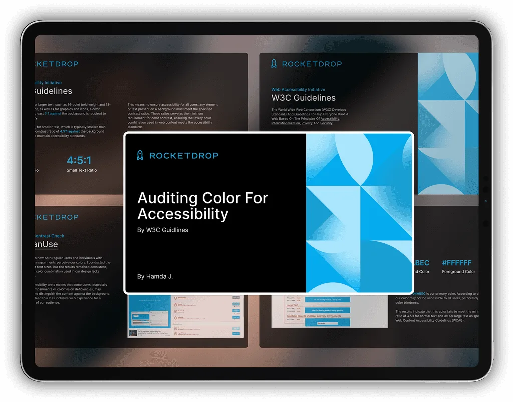 Auditing colour for accessibility (Accessibility)