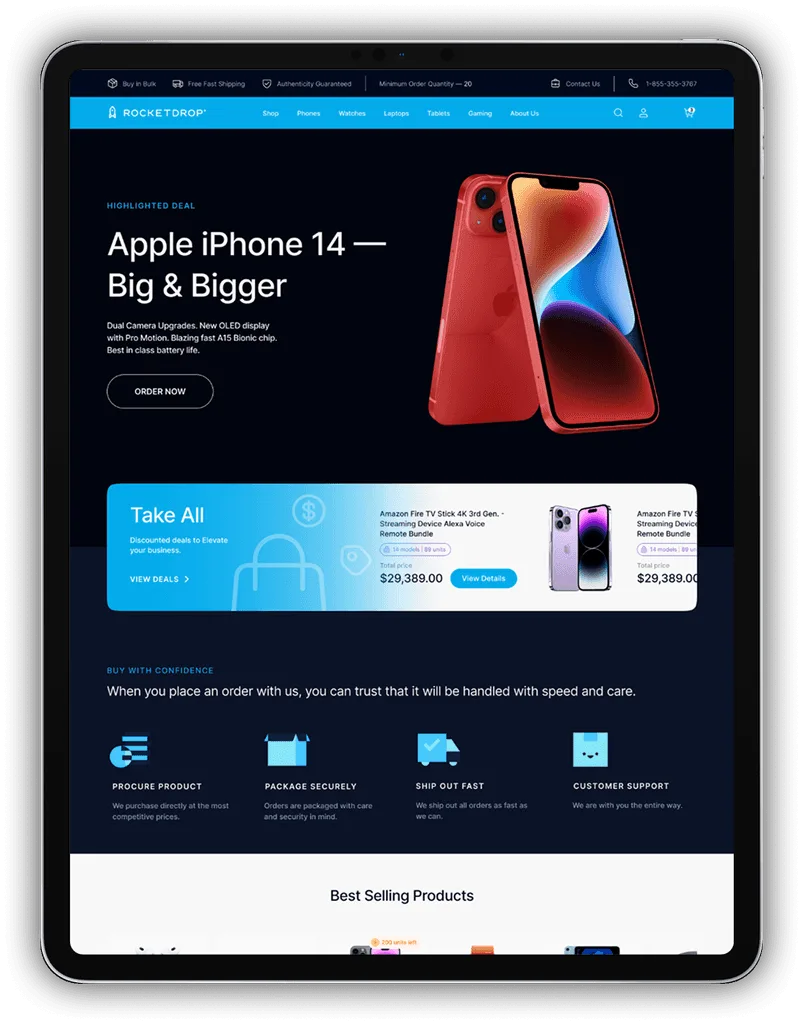 Electronics store (E-commerce)