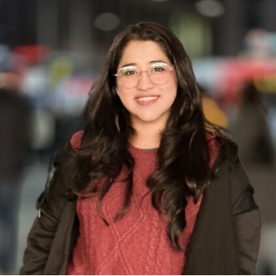 Hamda smiling