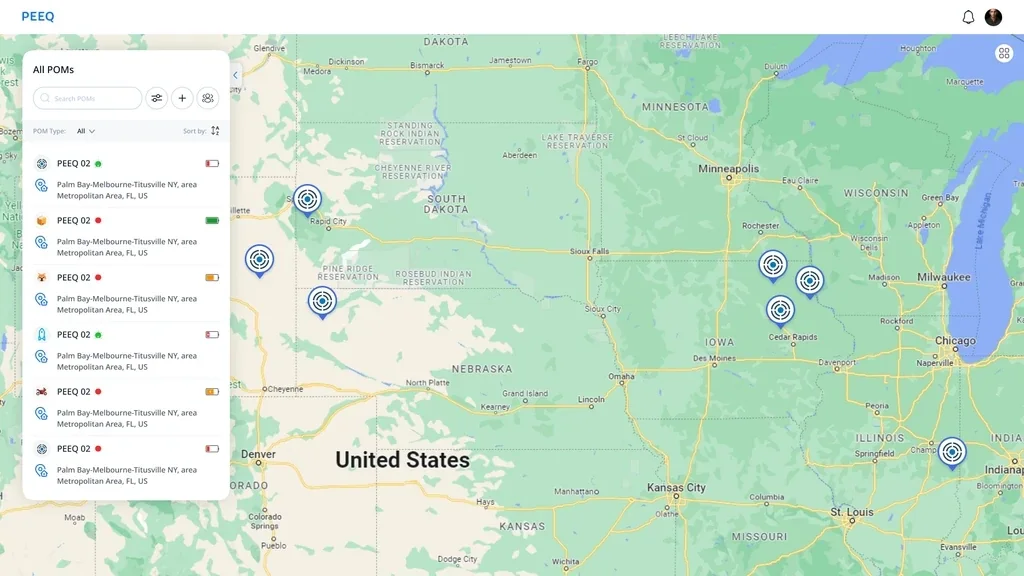 Take a PEEQ map interface